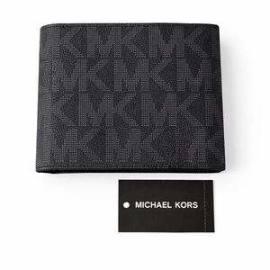 New Michael Kors Jet Set Wallet Charcoal Black Unisex